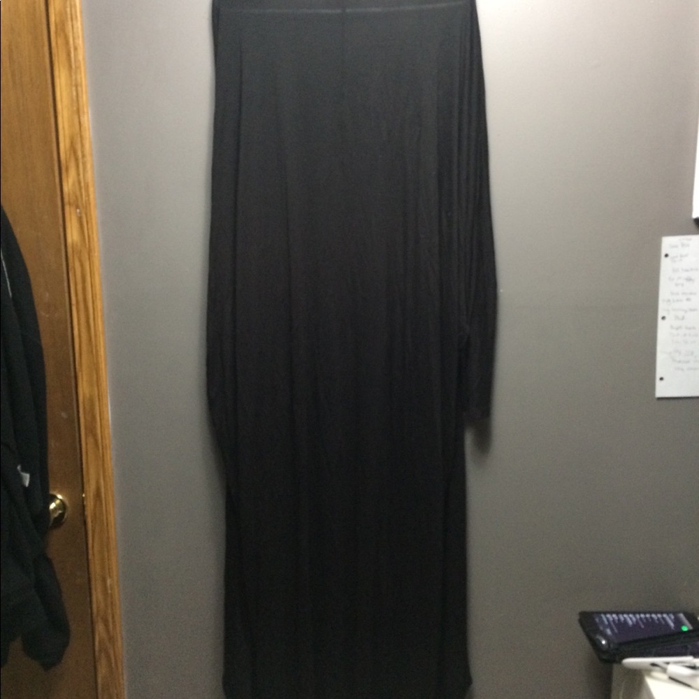 Long open sweater